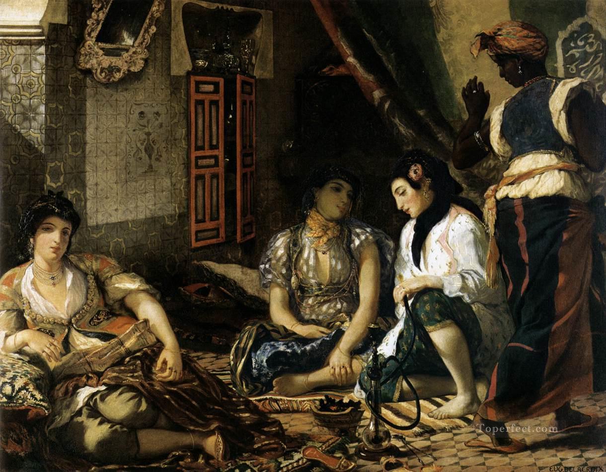 The Women of Algiers Romantic Eugene Delacroix Oil Paintings